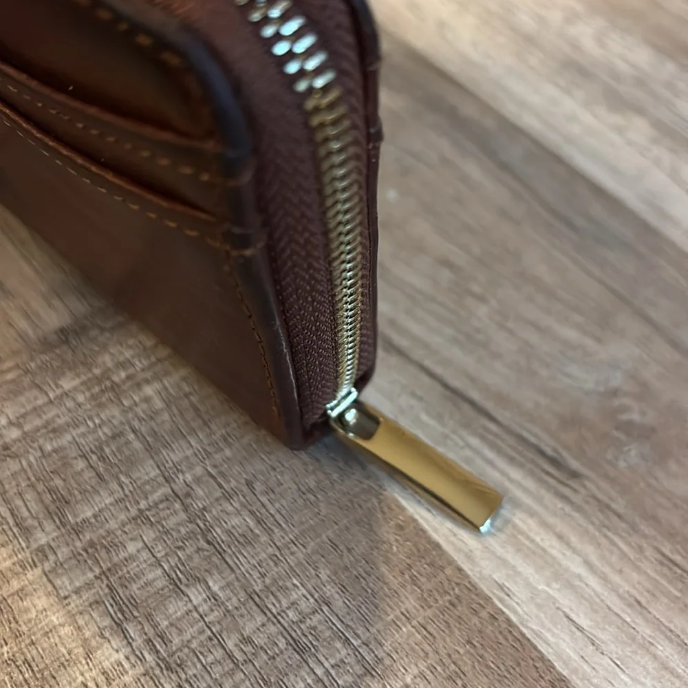 Sezane Auguste Wallet in Natural Heritage Leather - Picture 5 of 6